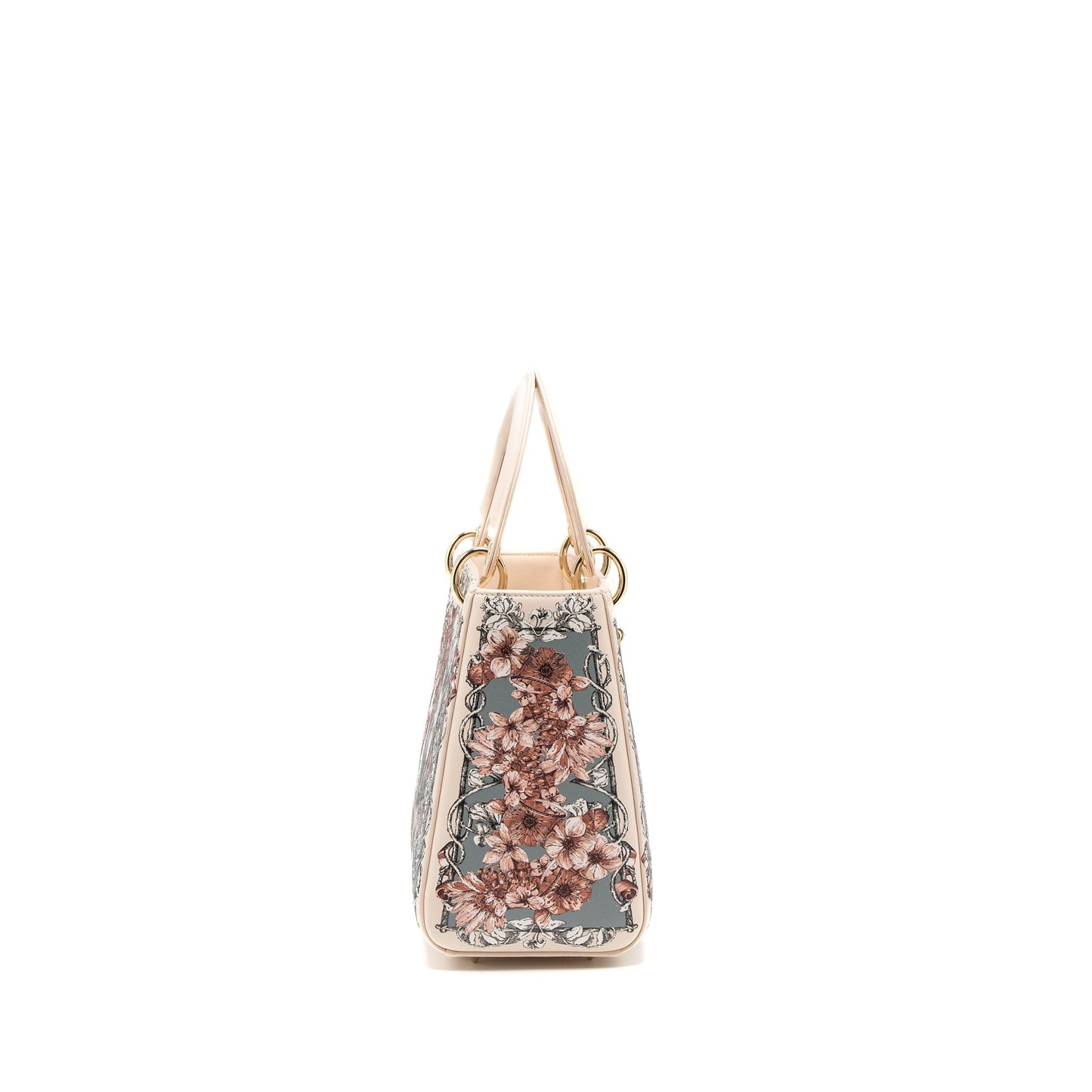 Dior Medium Lady Dior Purse Limited Edition Calfskin Pink/Multicolour