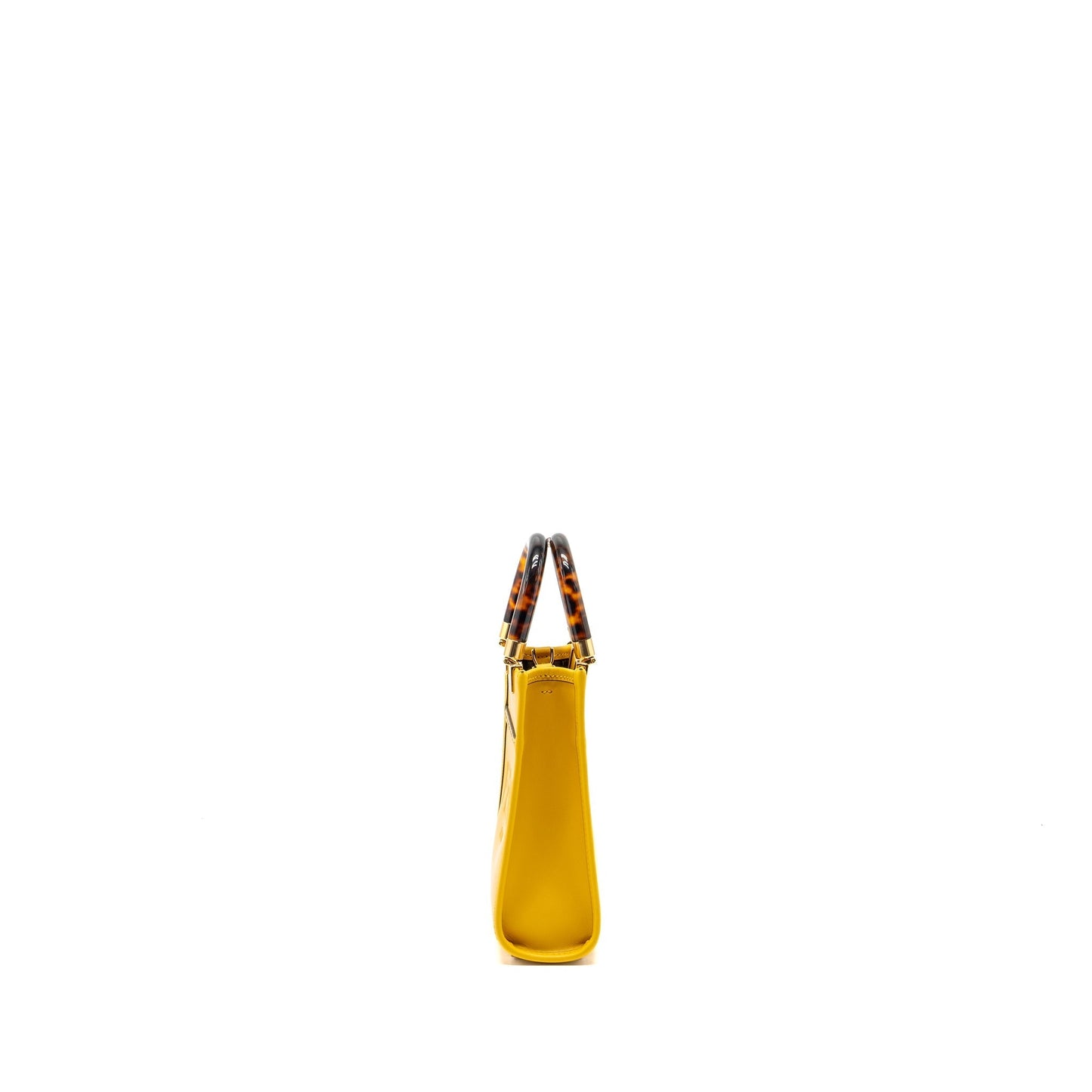 Fendi Mini Sunshine Shopper Calfskin Yellow