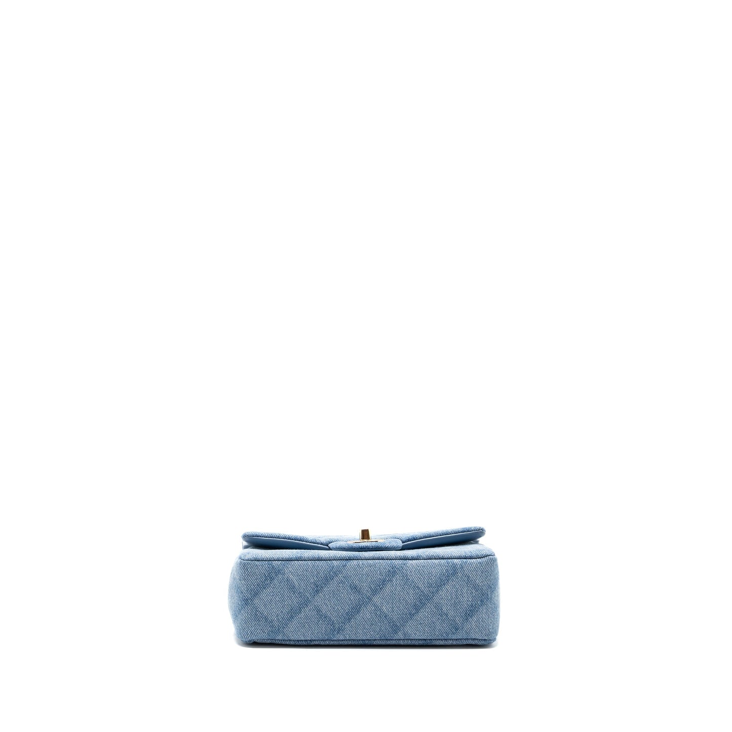 Chanel 22B Mini Rectangular Flap Bag Denim Light Blue L (microchip)