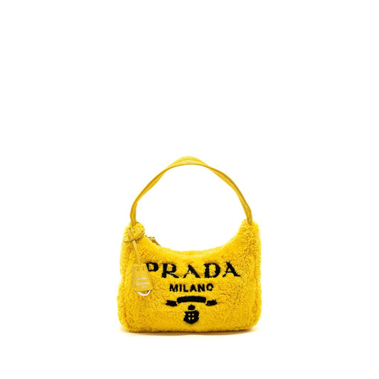 Prada re-edition 2000 terry mini Purse yellow