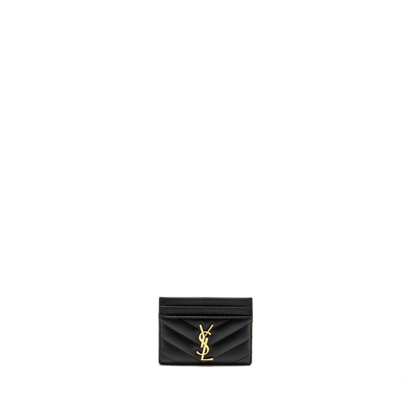 Saint Laurent Card Case calfskin black
