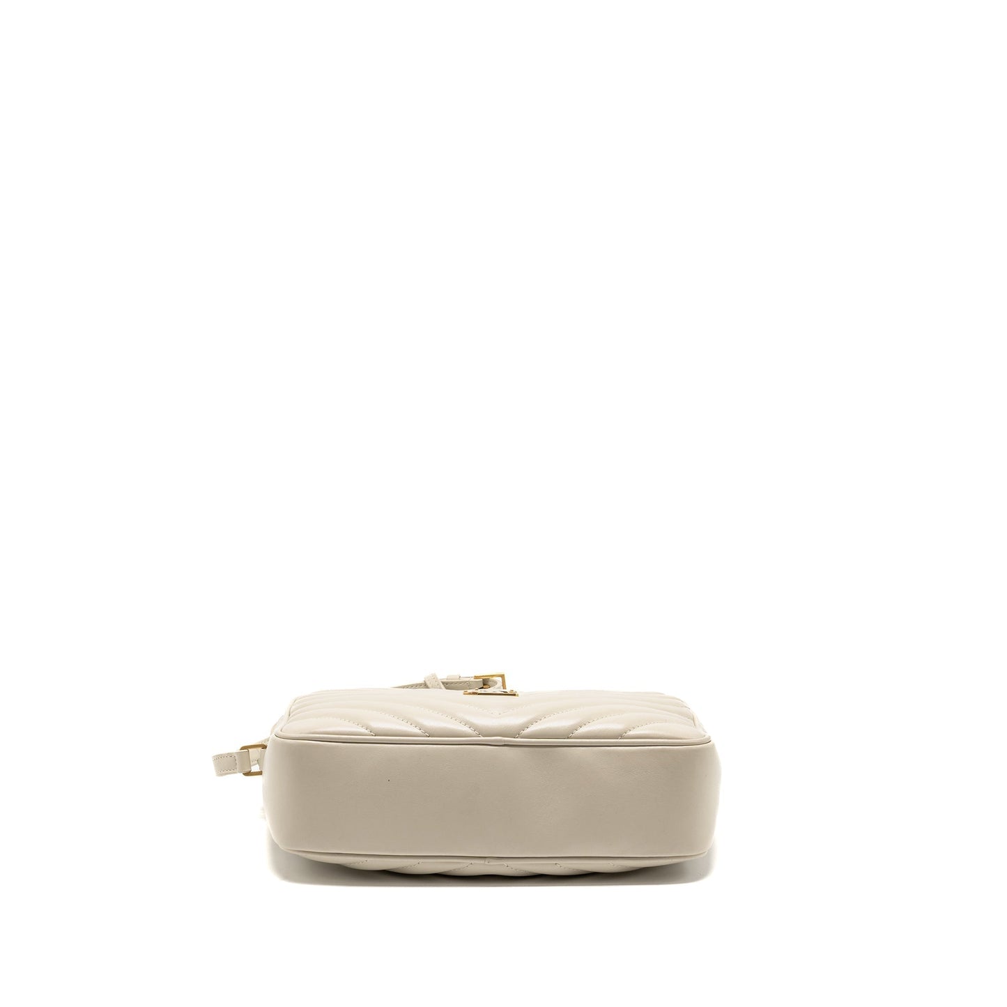Saint Laurent/ Lou Camera Purse Calfskin White