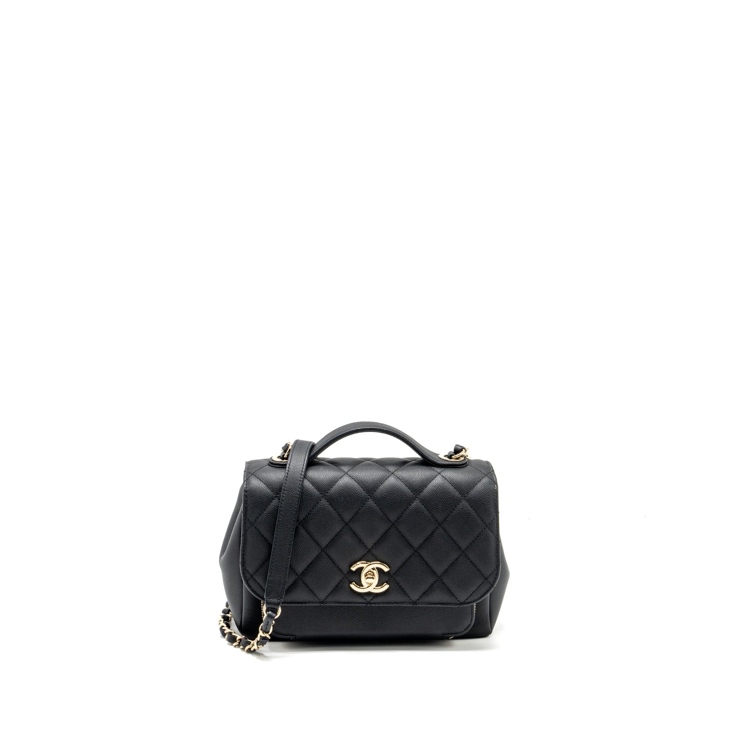 Chanel Medium Business Affinity Caviar black L