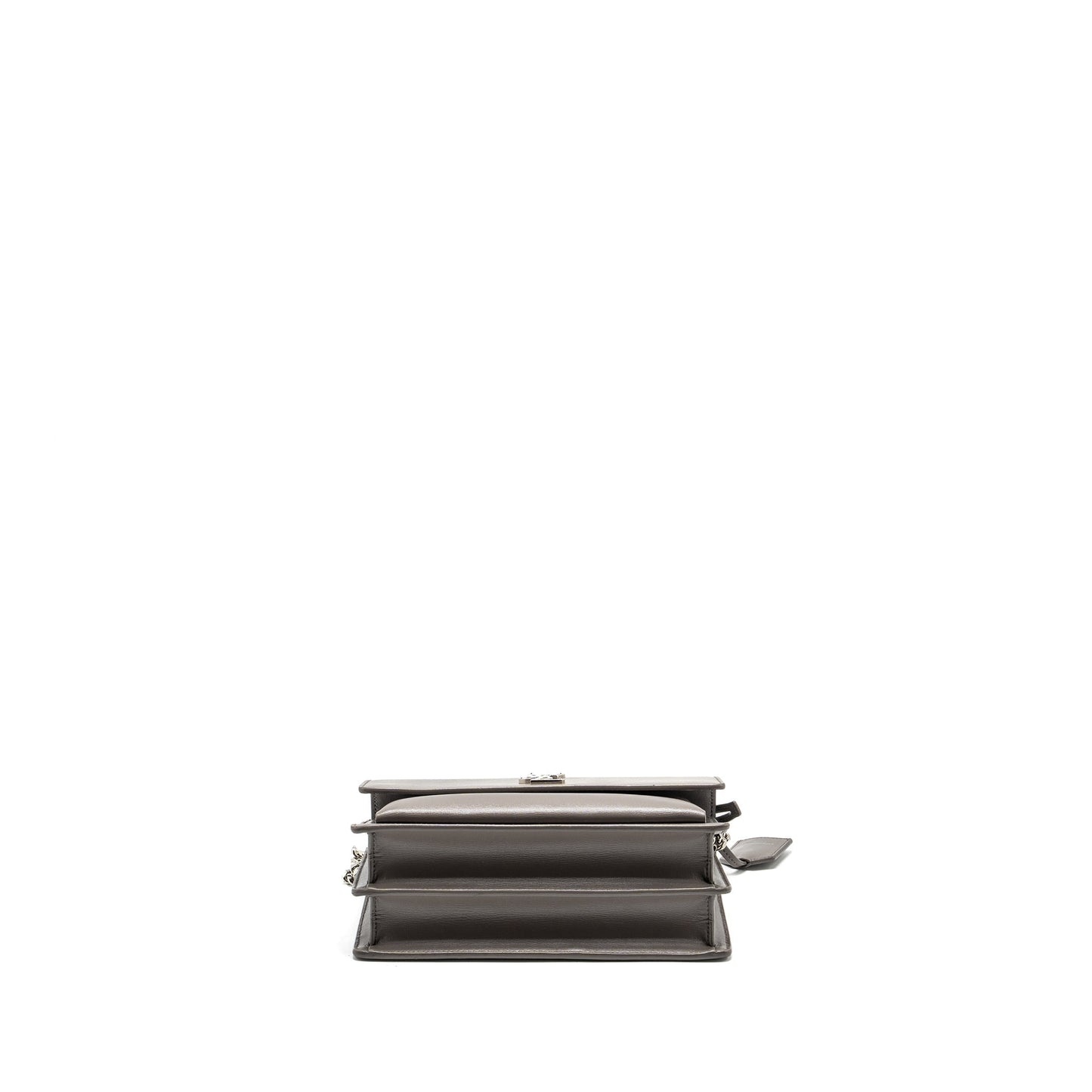 SAINT LAURENT / Medium Sunset Purse Calfskin Grey