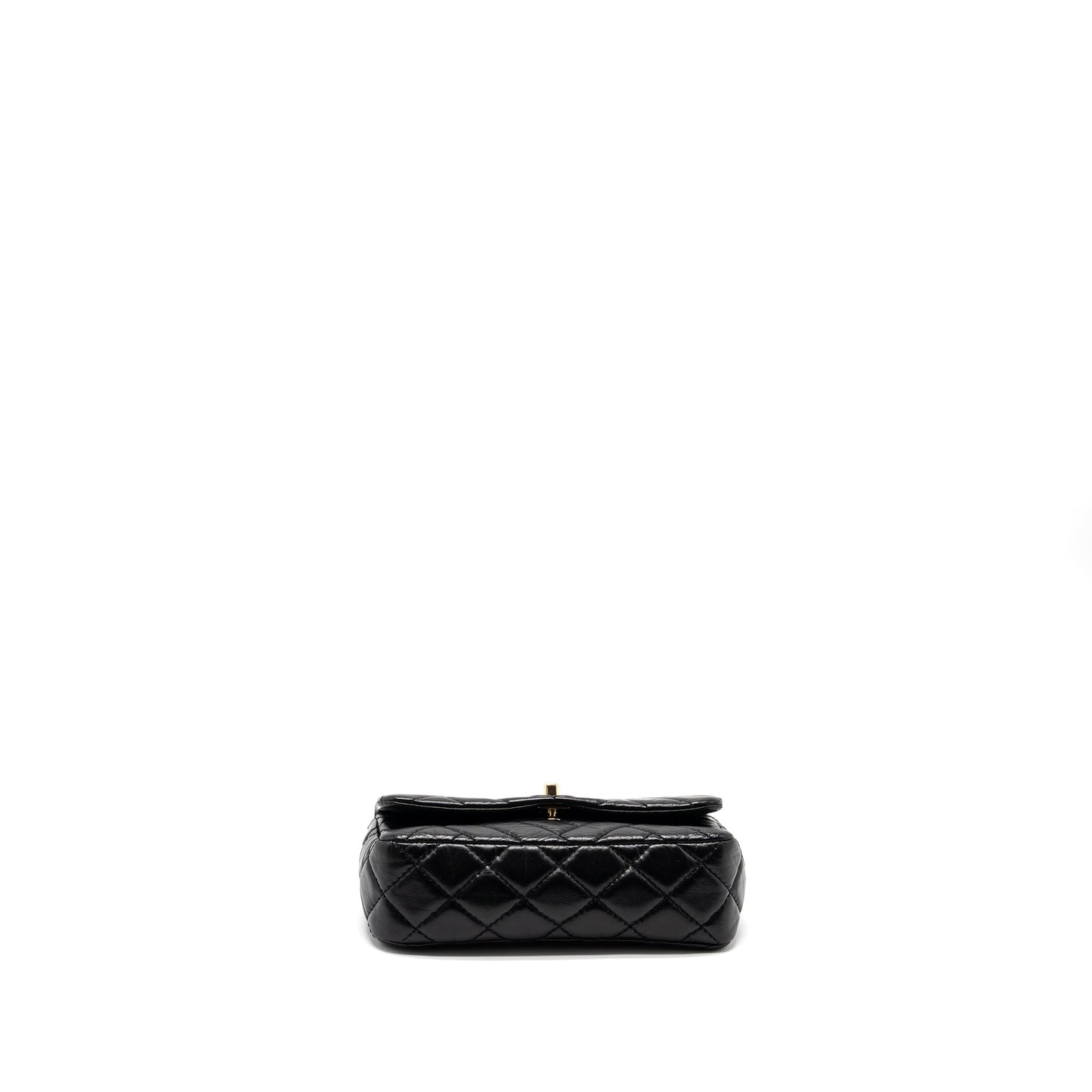 Chanel Mont Coco Mini Flap Bag Shiny Lambskin Black L