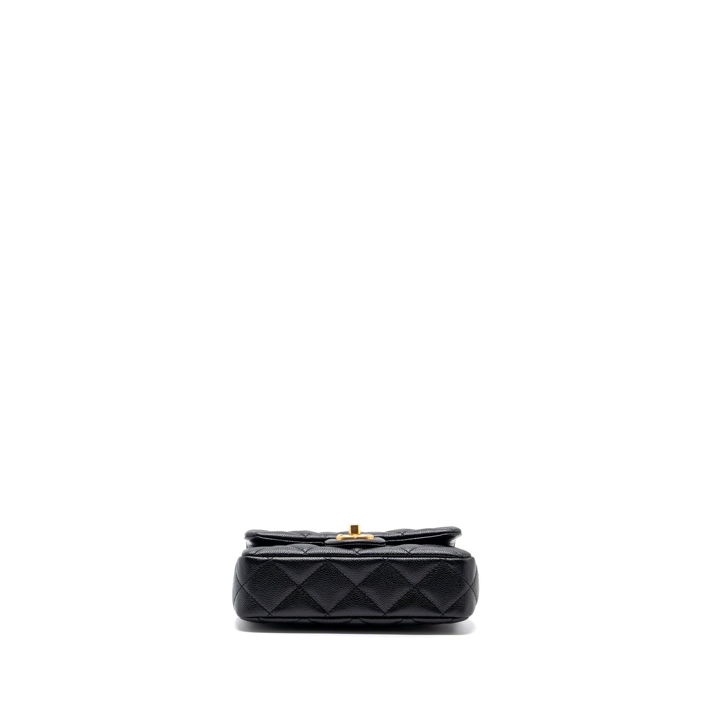 Chanel 23p Mini Coco Love Flap Bag Caviar Black (Microchip)