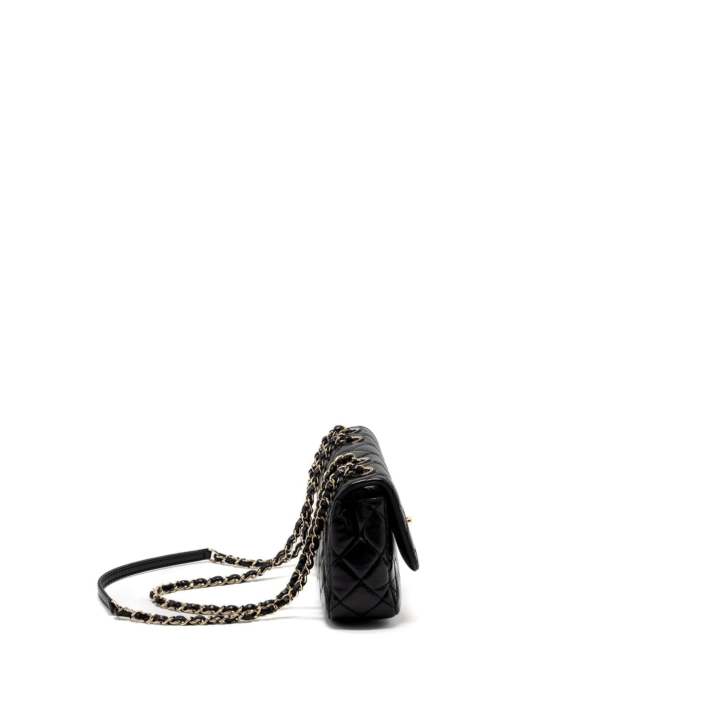 Chanel Mont Coco Mini Flap Bag Shiny Lambskin Black L