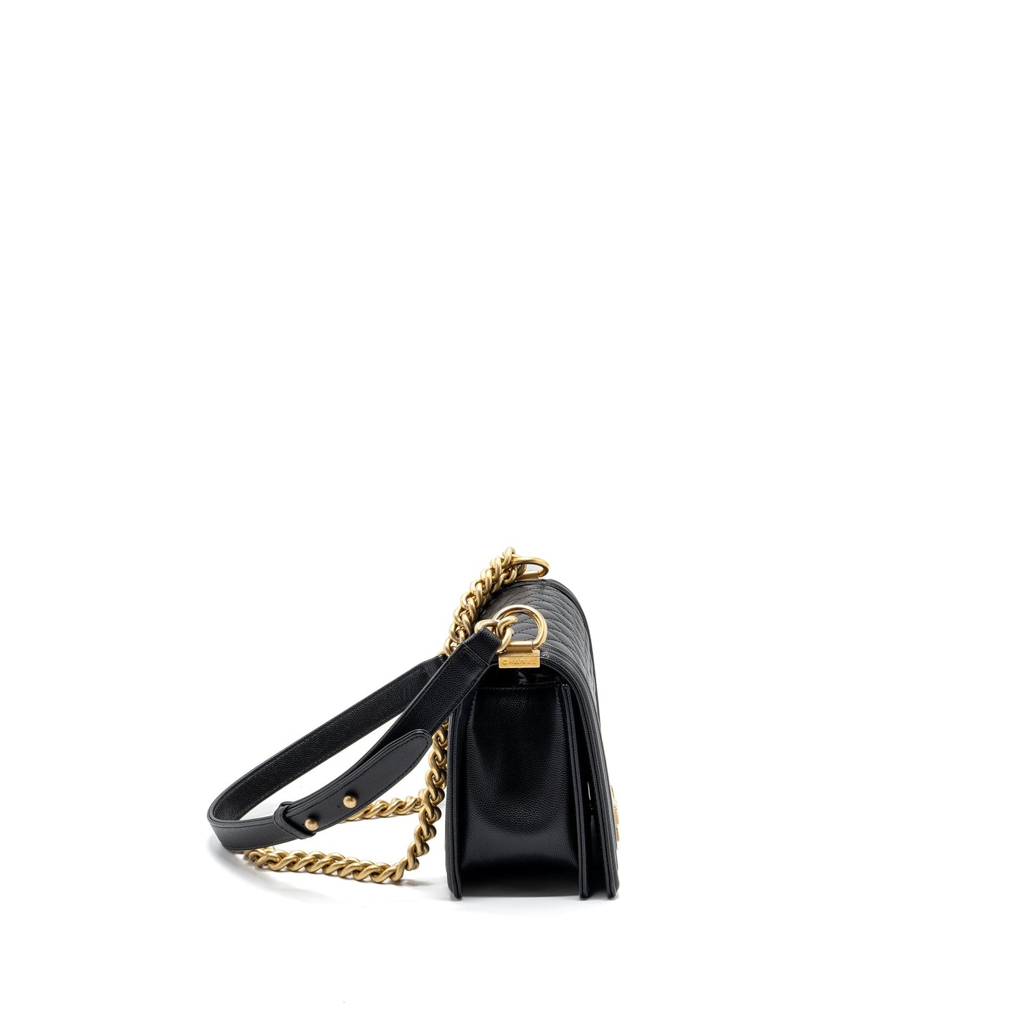 Chanel Medium Classic Boy Bag Caviar Black