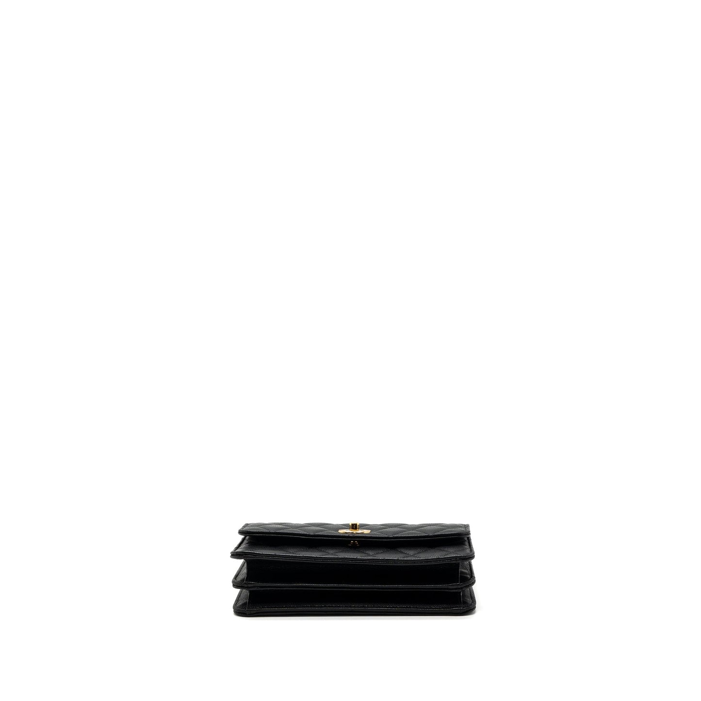 Chanel 23s Wallet On Chain with bag Charm Caviar Black (Microchip)