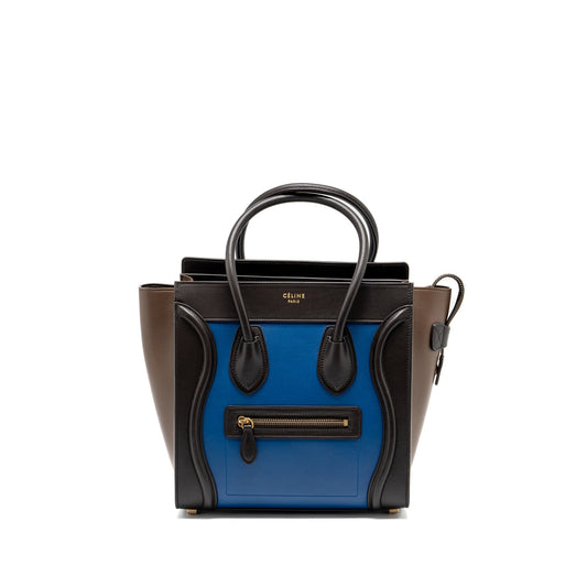 Celine Micro Luggage Purse Calfskin Multicolour