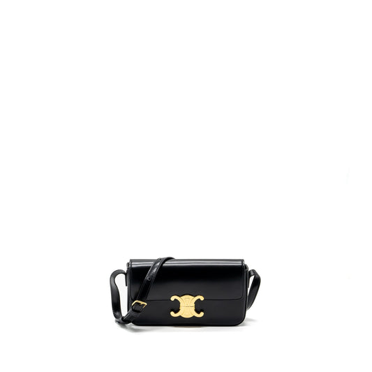 Celine Triomphe Mini Purse calfskin black