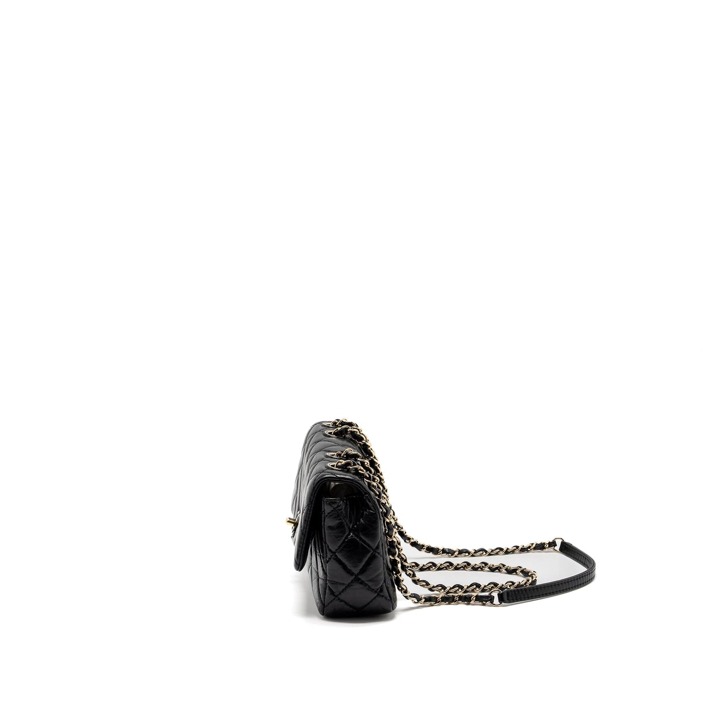 Chanel Mont Coco Mini Flap Bag Shiny Lambskin Black L