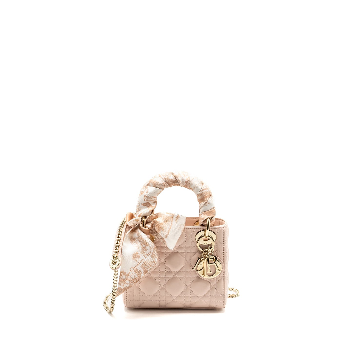 Dior Mini Lady Dior Lambskin Powder Pink