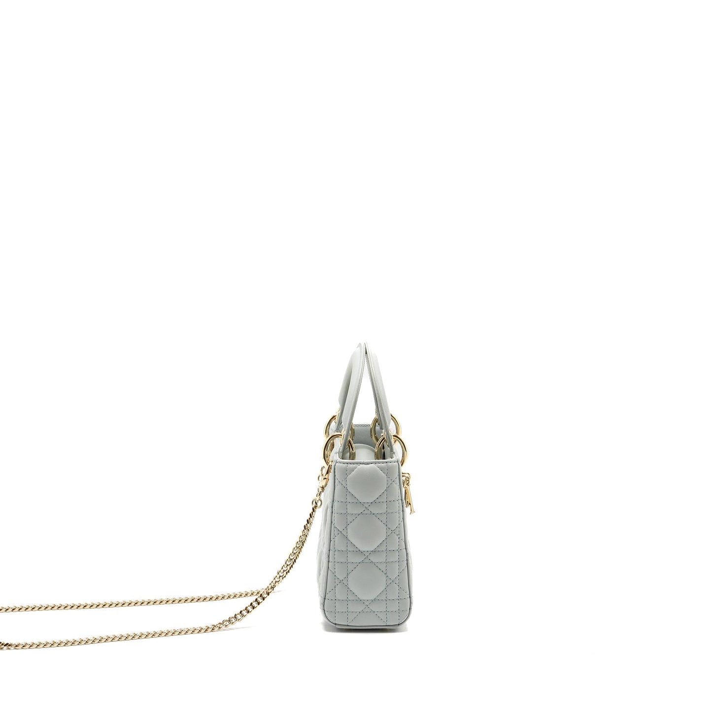 Dior Mini Lady Dior Lambskin Light Blue
