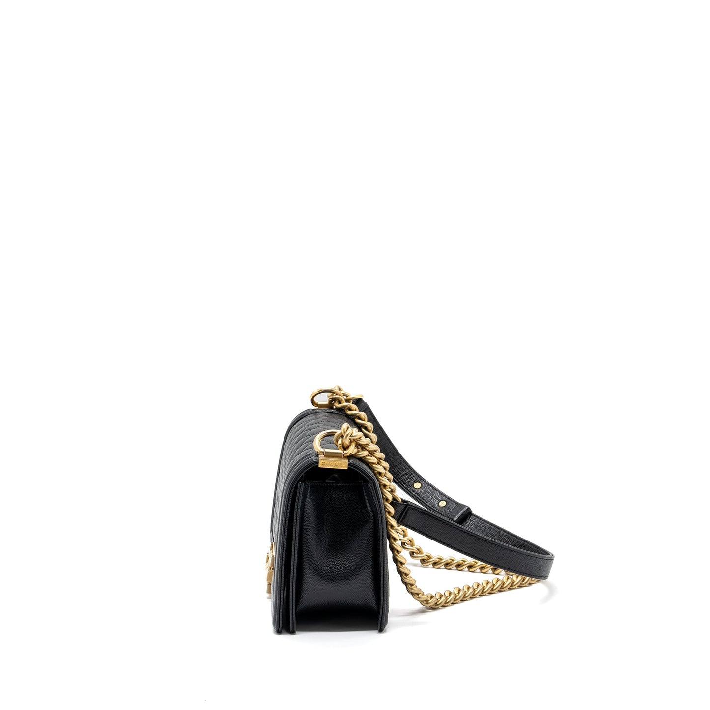 Chanel Medium Classic Boy Bag Caviar Black