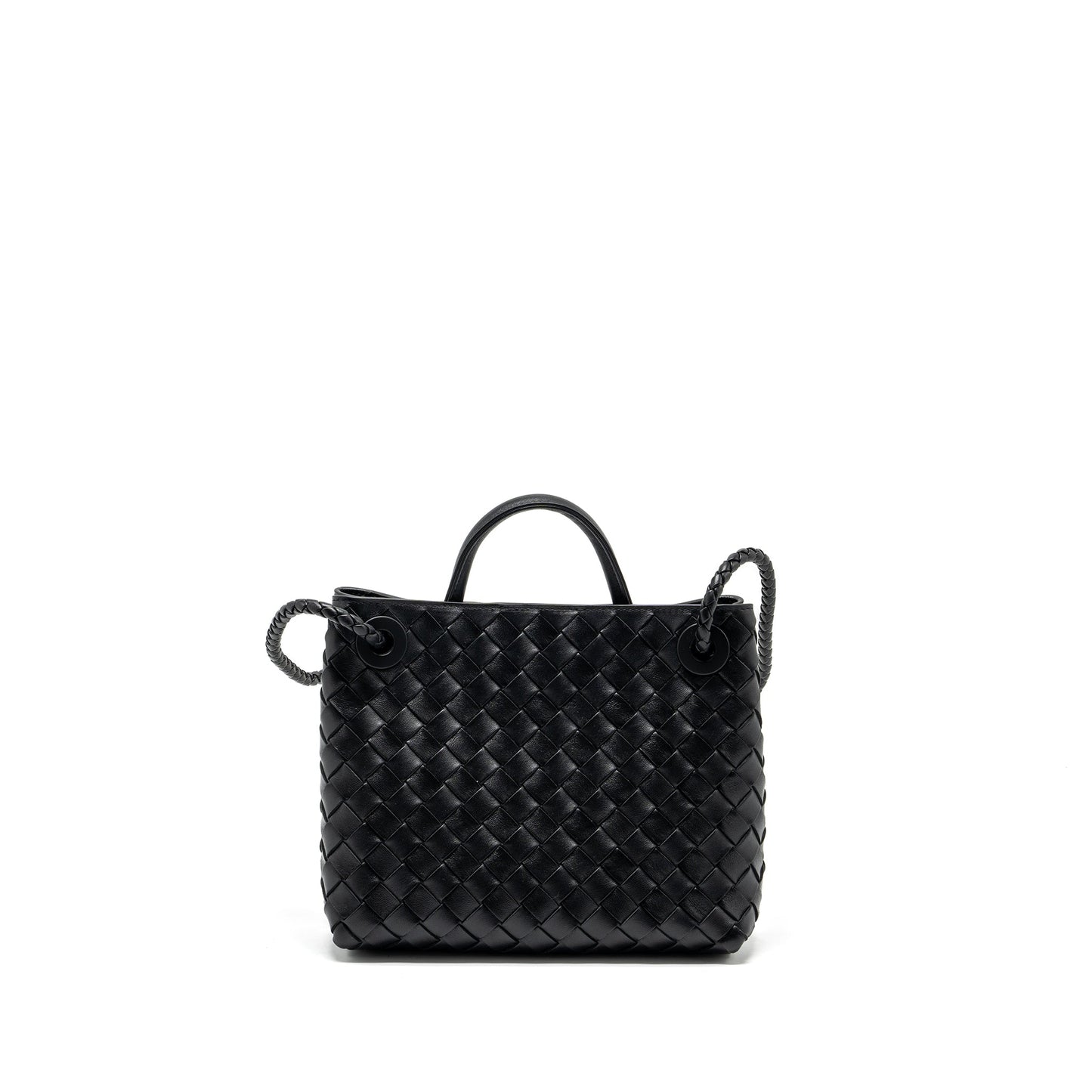 Bottega Veneta Small Andiamo Purse Lambskin Black