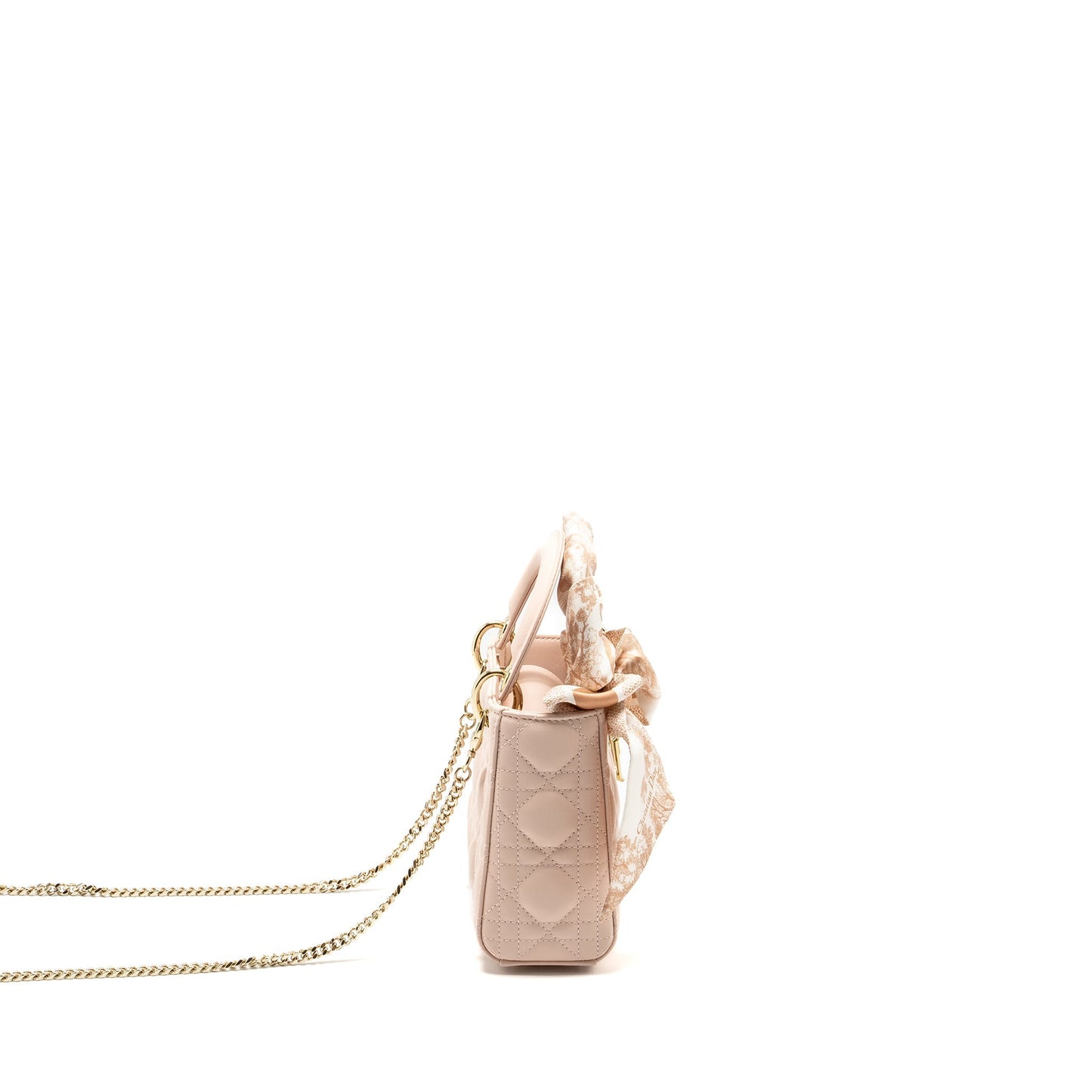 Dior Mini Lady Dior Lambskin Powder Pink