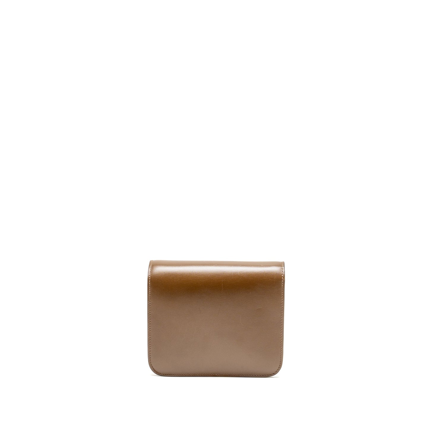 Celine Teen Classic Box Purse Calfskin Camel