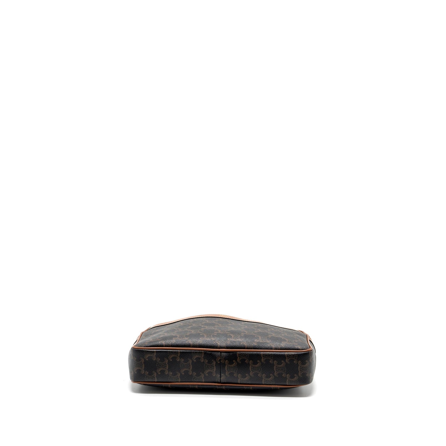 Celine patapans Purse triomphe canvas/Leather brown