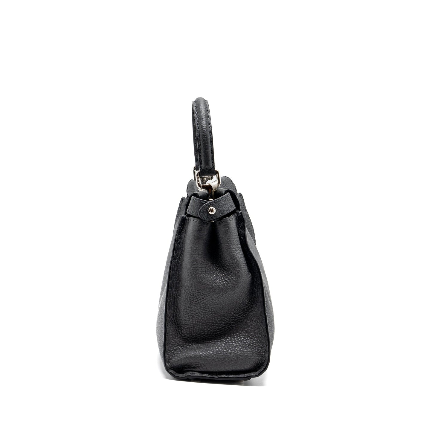Fendi Medium Peekaboo Purse Selleria Leather Black
