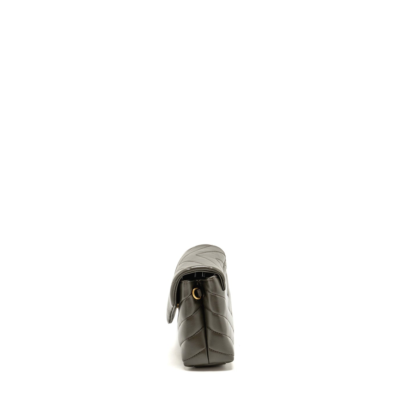 Saint Laurent/ Mini Toy Loulou Strap Purse Calfskin Dark Green