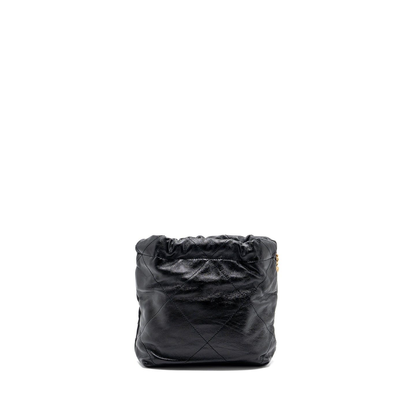 Chanel 23s Mini 22 Bag With Pearl Shiny Calfskin  (Microchip)