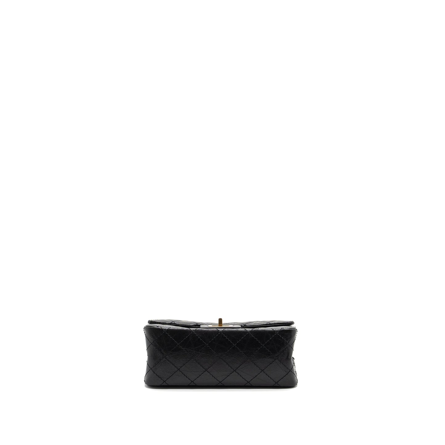 Chanel Mini 2.55 Reissue Flap Bag Aged Calfskin Black Brushed  (Microchip)