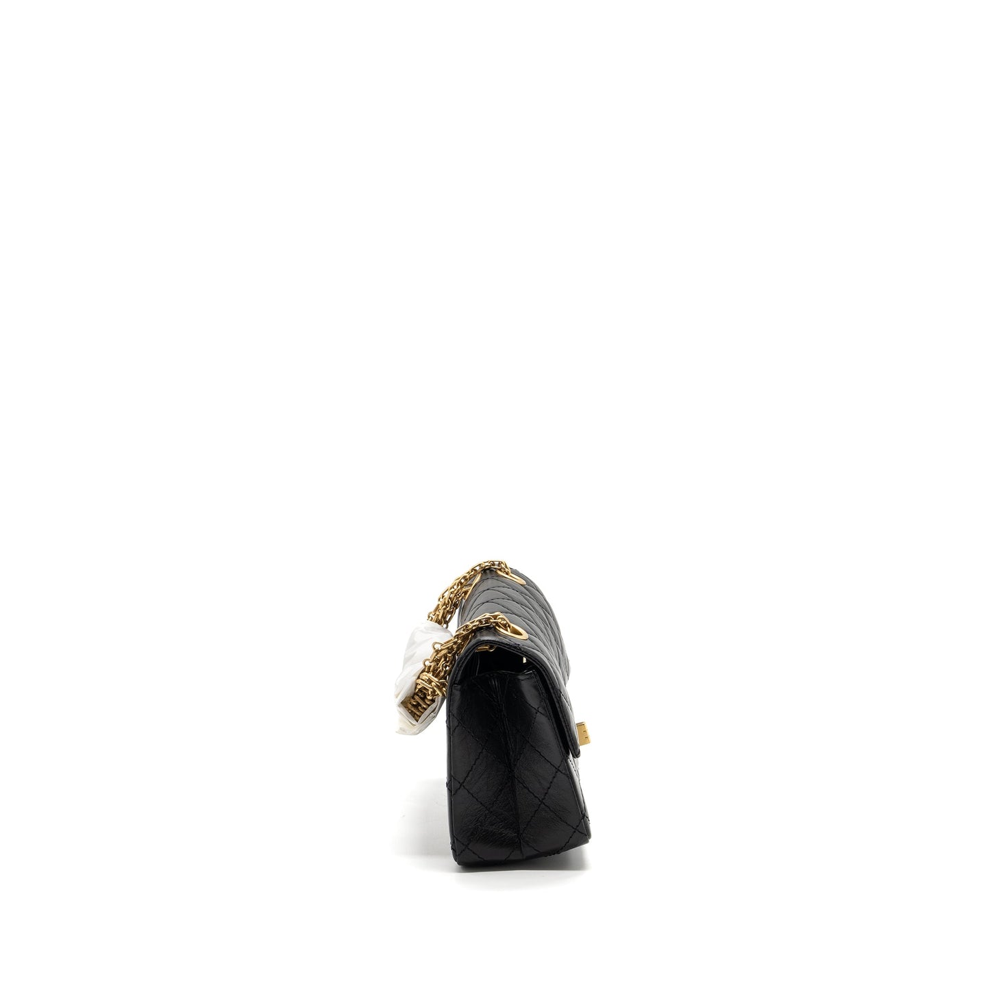 Chanel Mini 2.55 Reissue Flap Bag Aged Calfskin Black Brushed  (Microchip)