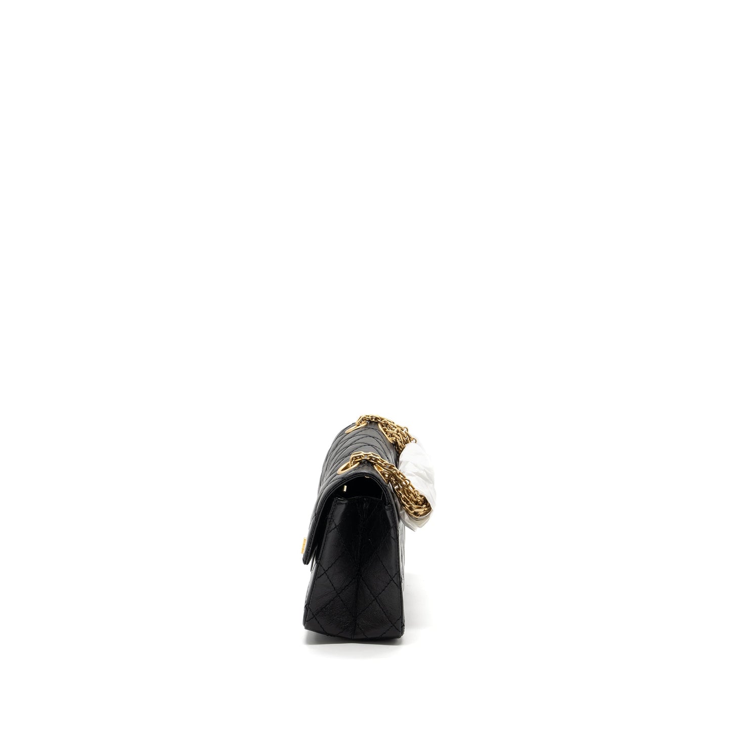 Chanel Mini 2.55 Reissue Flap Bag Aged Calfskin Black Brushed  (Microchip)