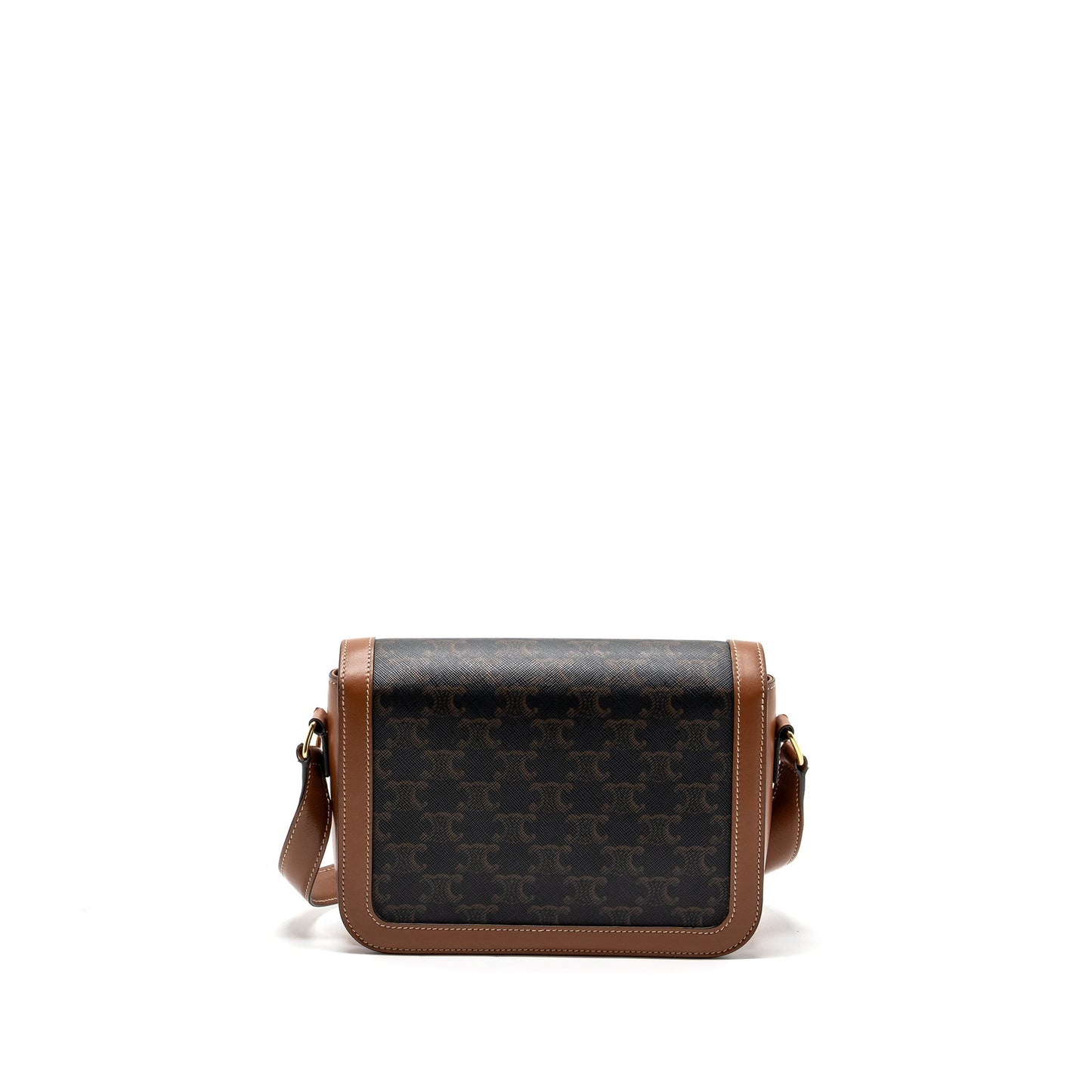 Celine Classic triomphe Purse canvas / calfskin tan