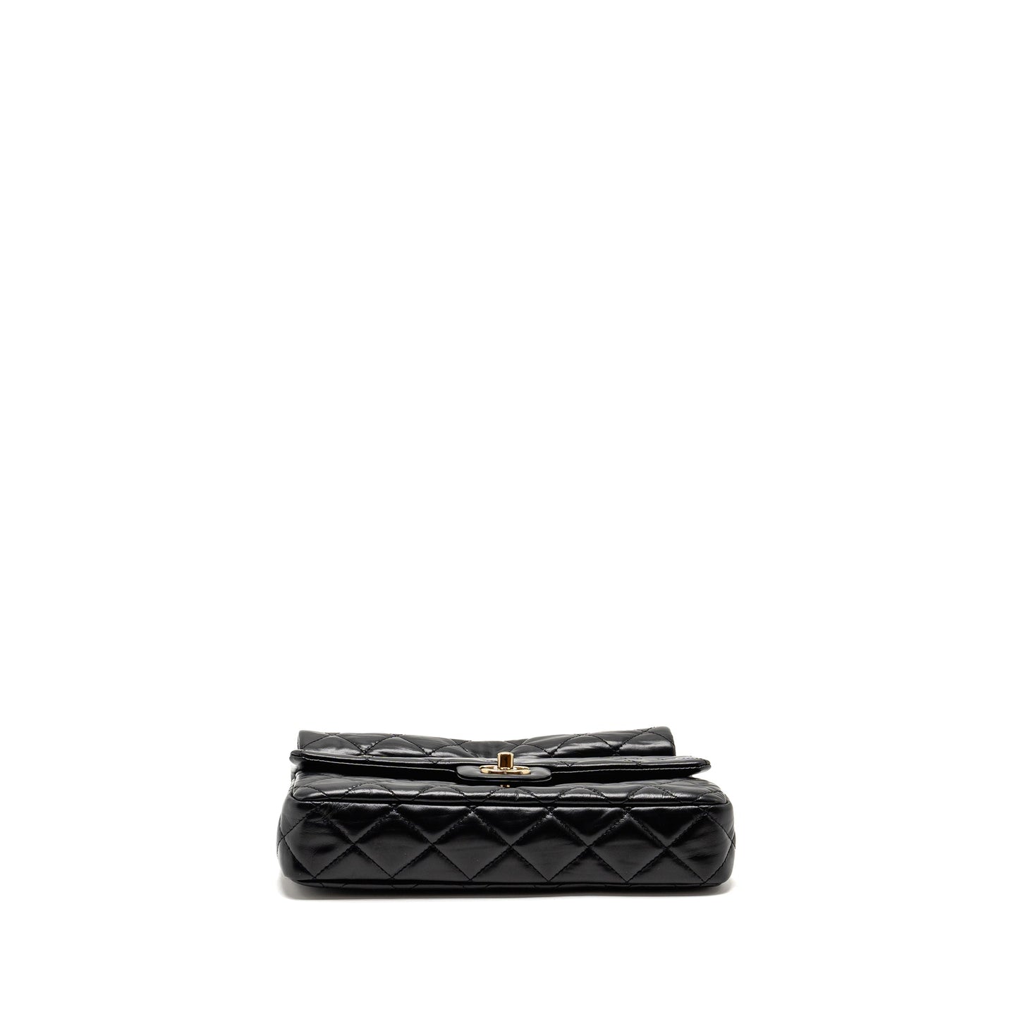 Chanel 23A quilted flap clutch calfskin black L (microchip)