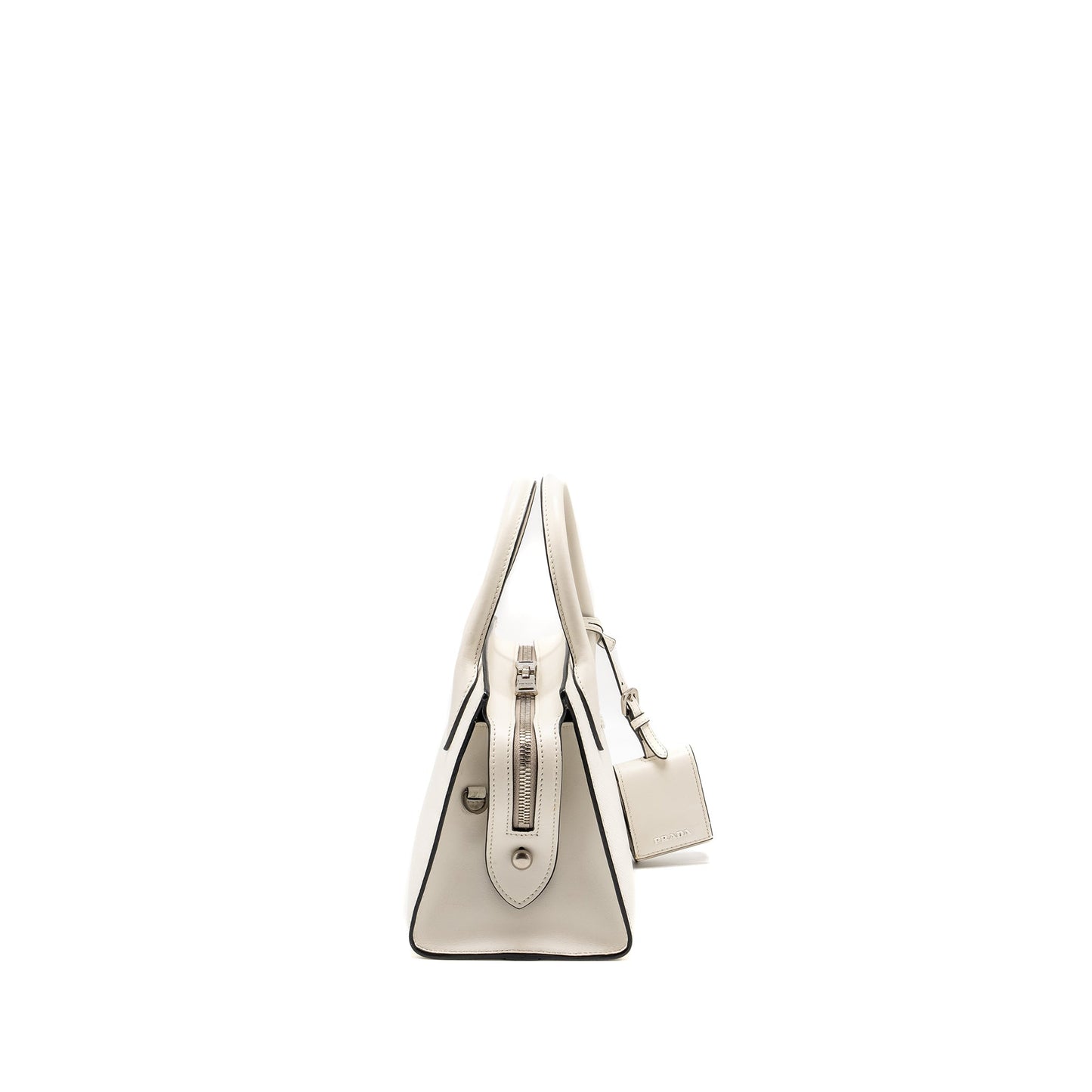 Prada Saffiano Monochrome Purse White