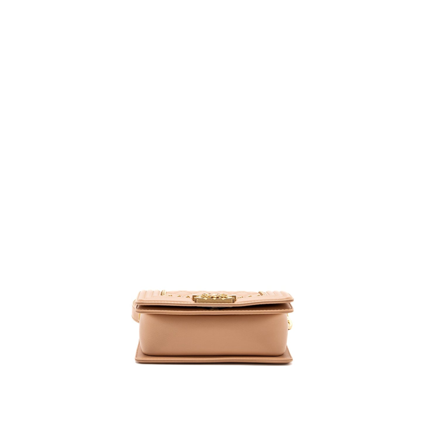 Chanel Small Boy Bag limited edition Calfskin Dark Beige