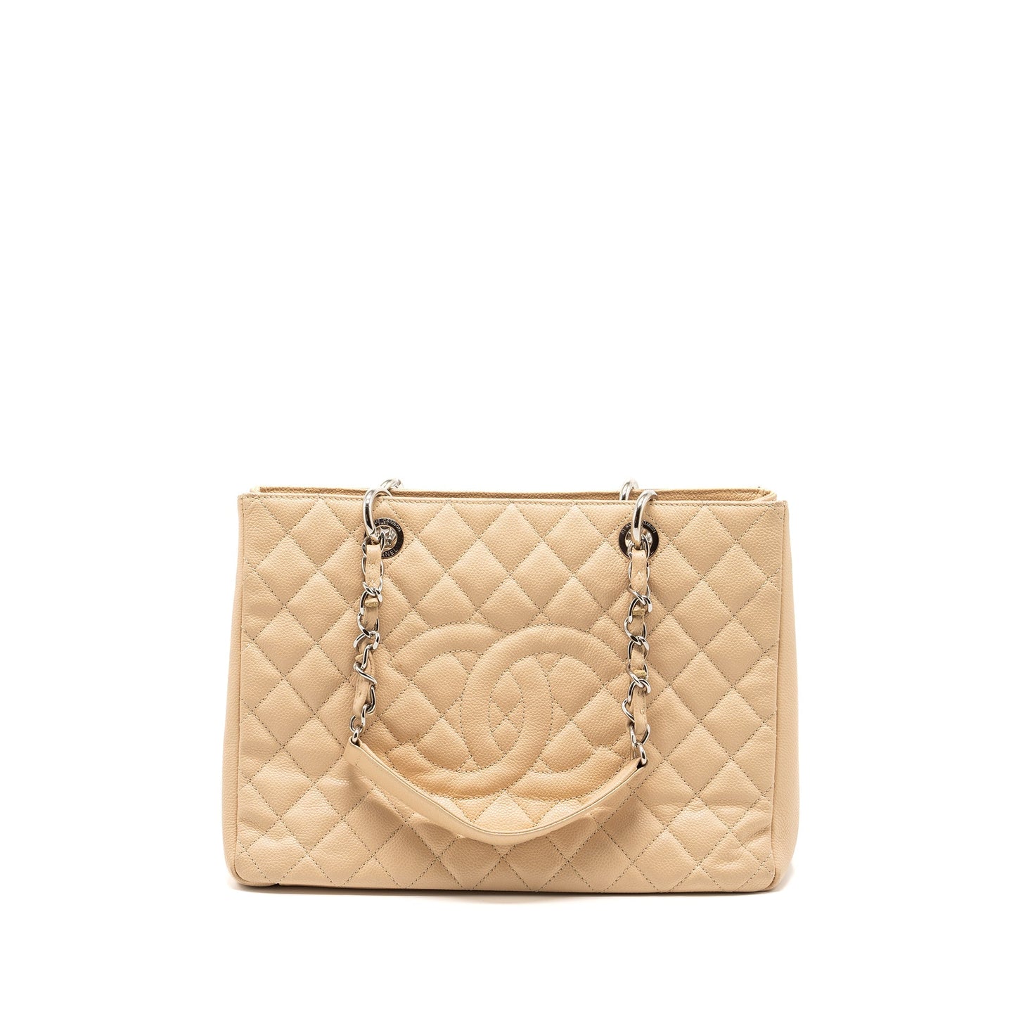 Chanel Grand Shopping Tote Caviar Beige