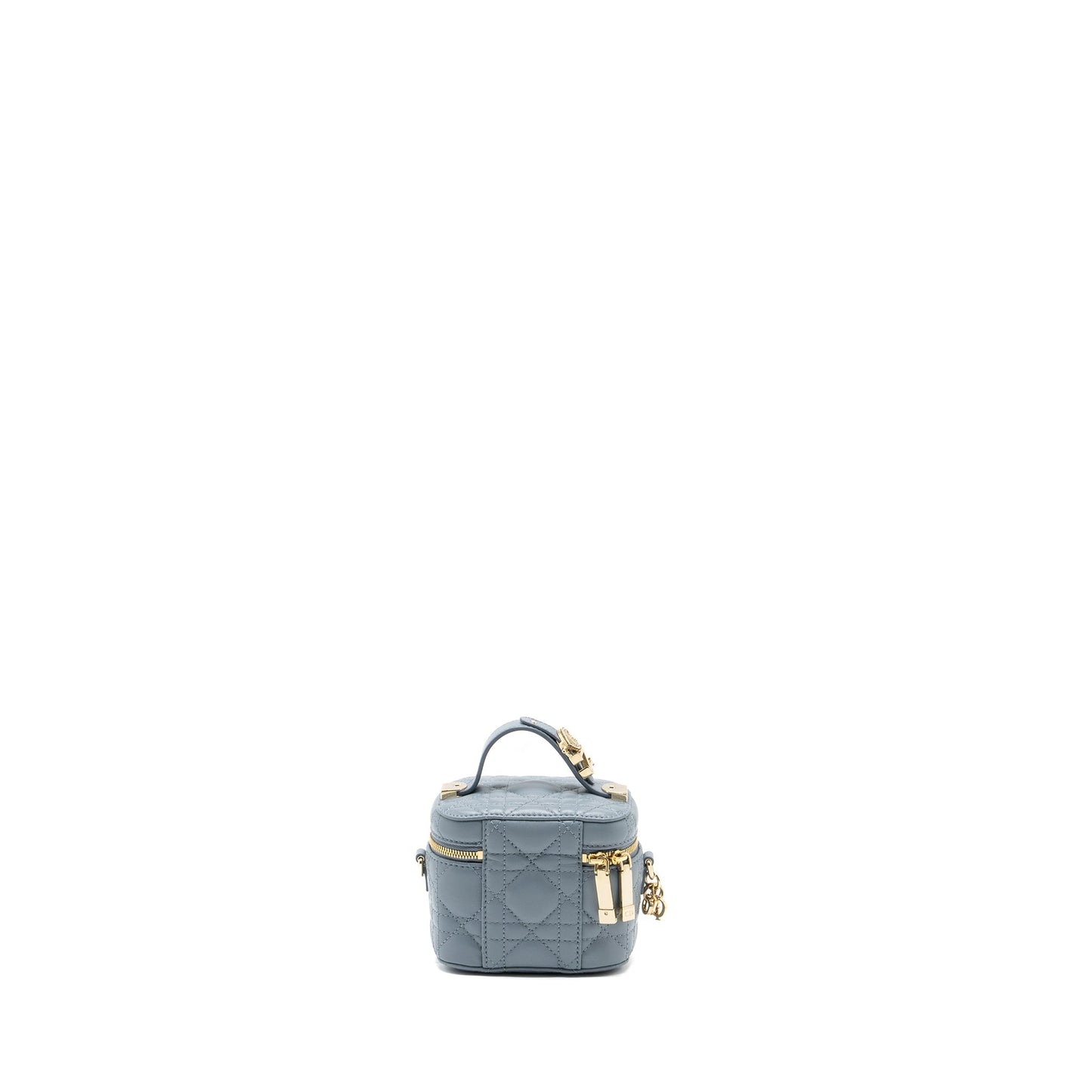 Dior Micro Lady Dior Vanity Case Lambskin Light Grey