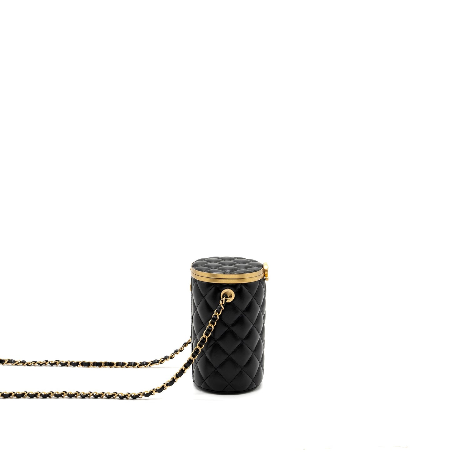 Chanel 21A Vanity With Chain Lambskin Black  (Microchip)