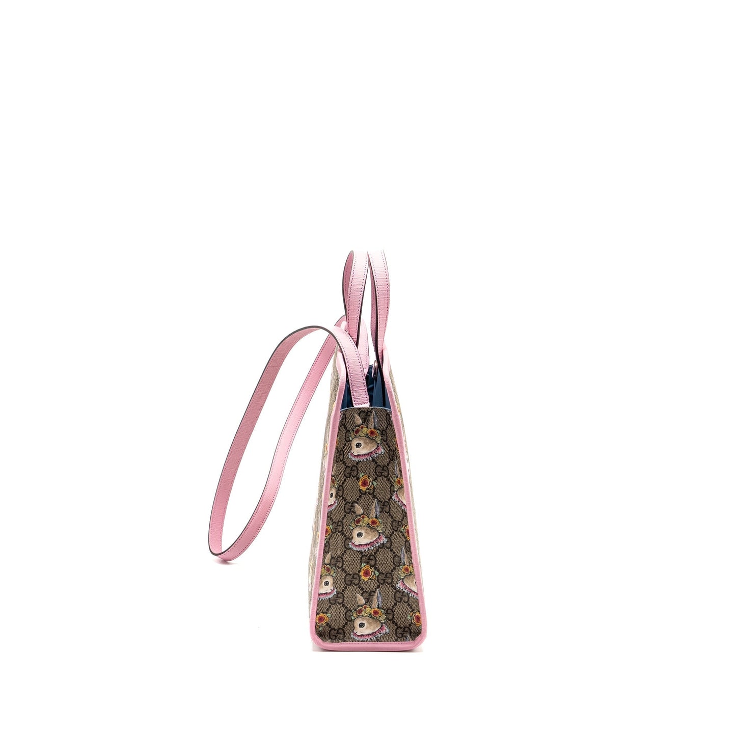 Gucci Children?s Yuko Higuchi Tote Bag GG Supreme Canvas/Leather Pink/Multicolour SHW