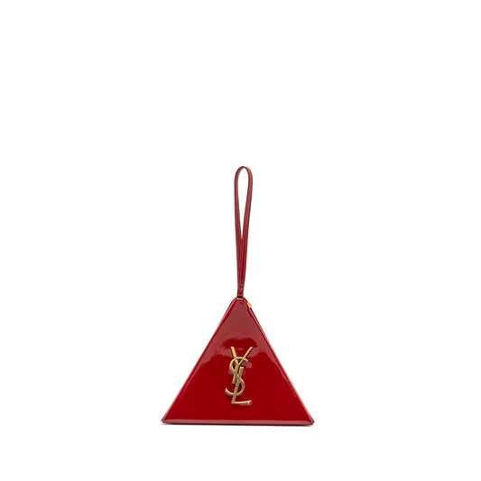 Saint Laurent/ Pyramid Clutch Patent Rouge