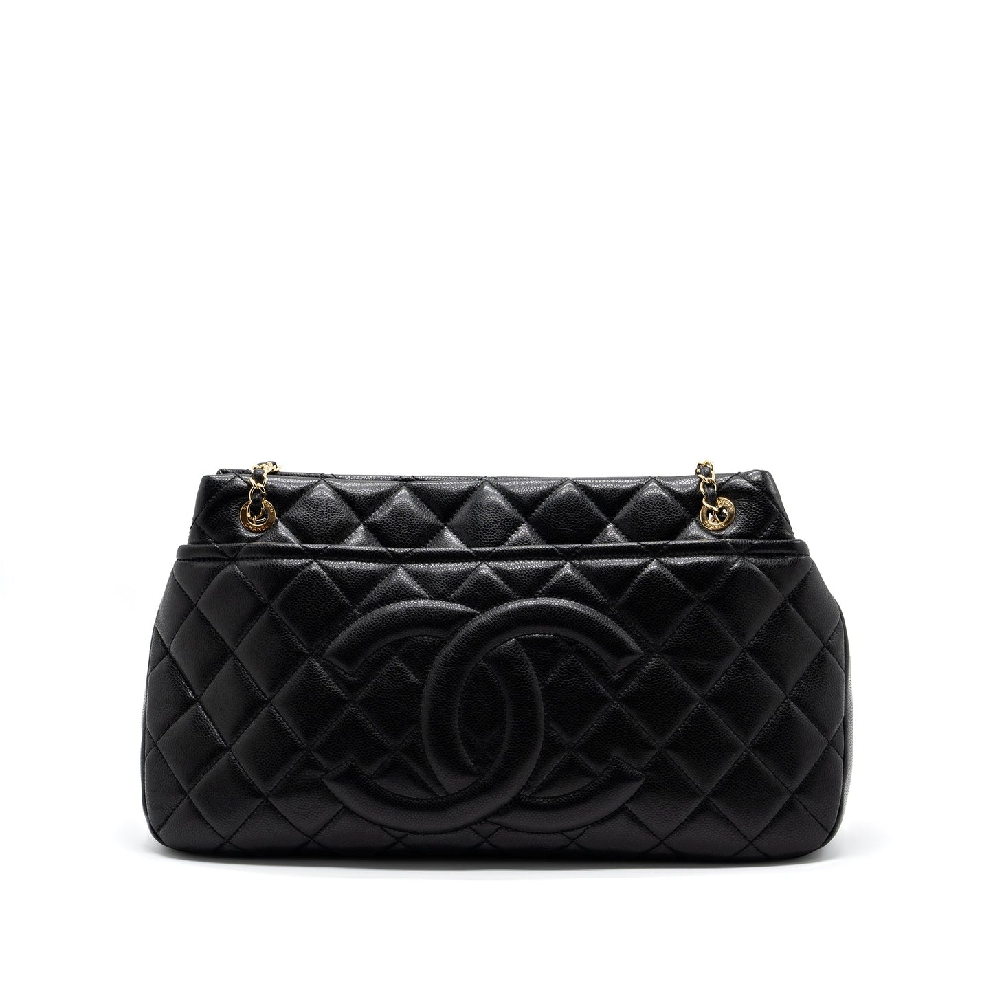 Chanel Matelasse Chain Tote Bag Caviar Black