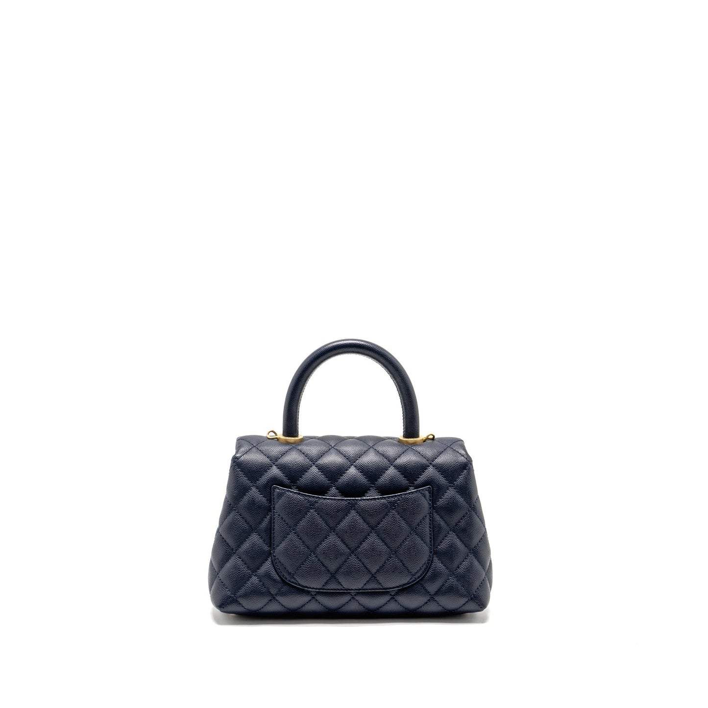 Chanel Small Coco Handle Caviar Navy