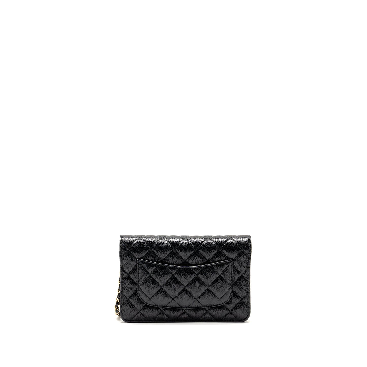 Chanel Classic Wallet On Chain Caviar Black  (Microchip)