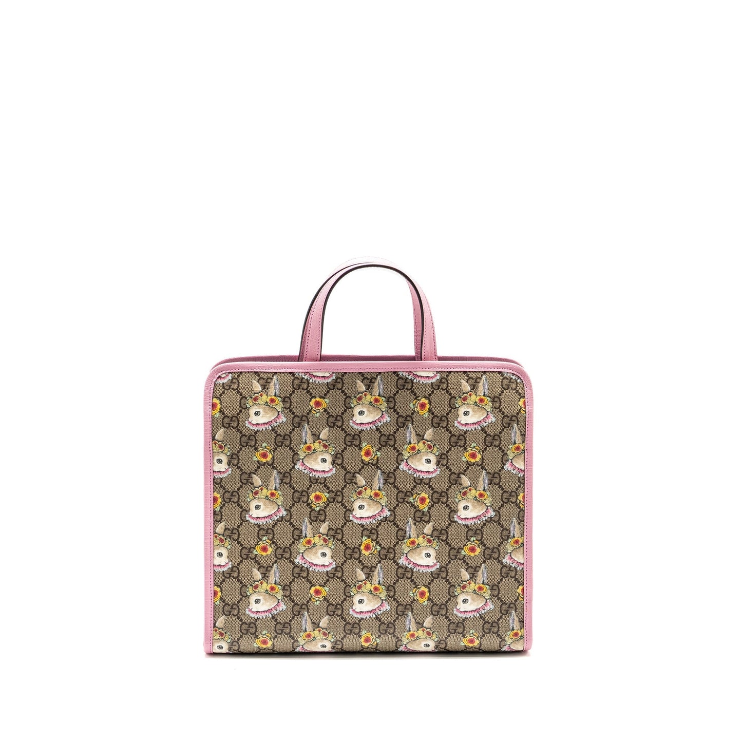 Gucci Children?s Yuko Higuchi Tote Bag GG Supreme Canvas/Leather Pink/Multicolour SHW