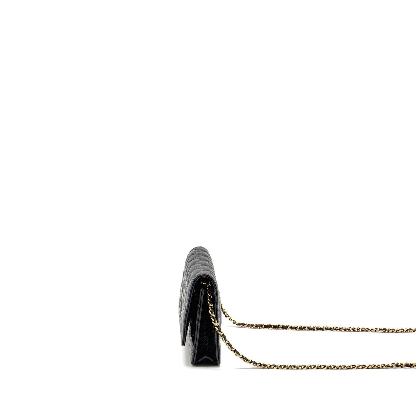 Chanel Classic Wallet On Chain Caviar Black  (Microchip)