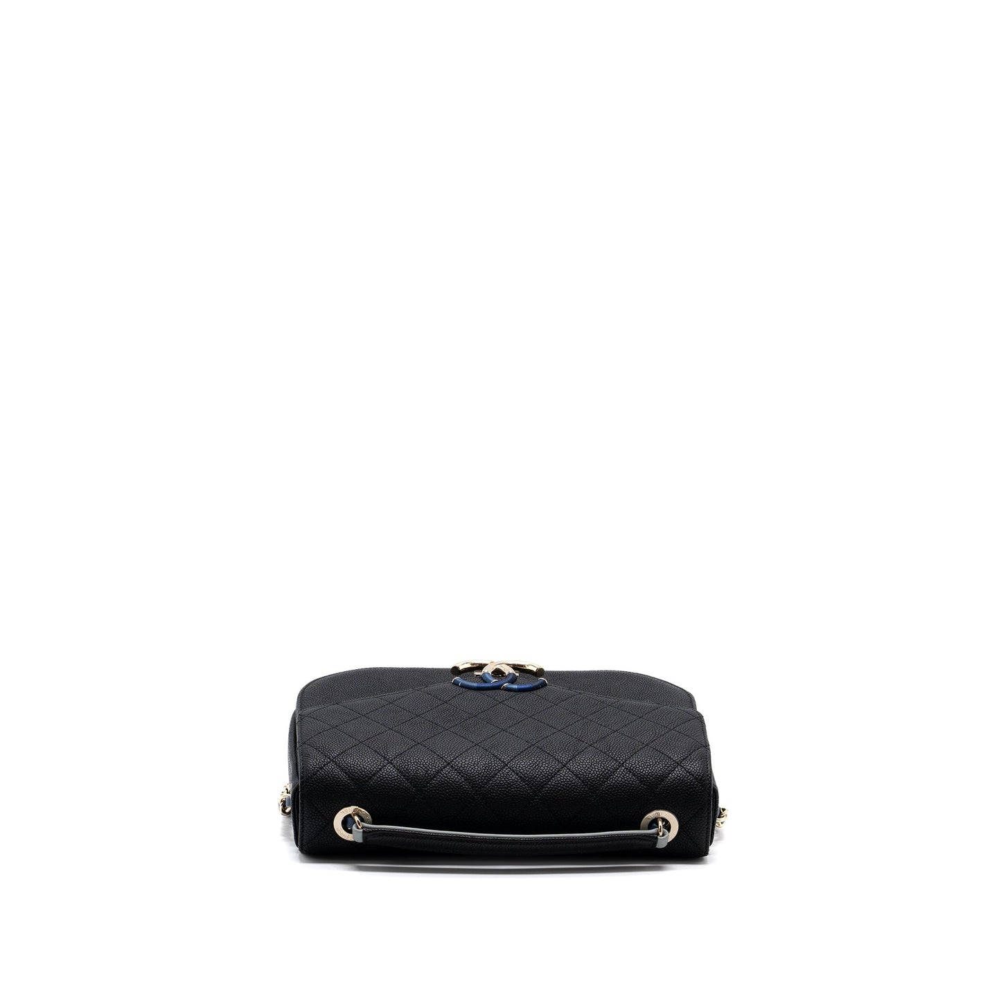 Chanel Flap Bag with handle Caviar Black/Multicolour L