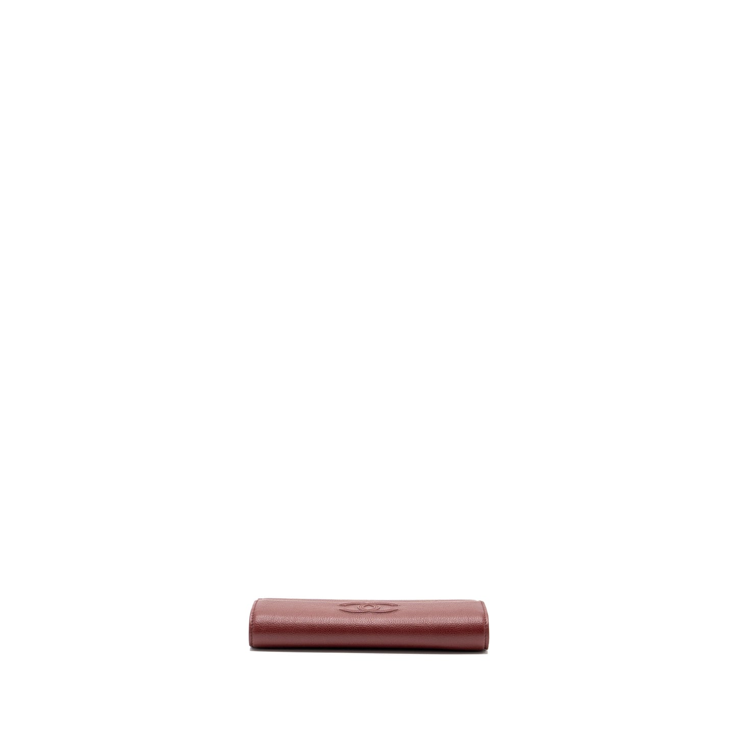 Chanel Flap Long Wallet Calfskin Red