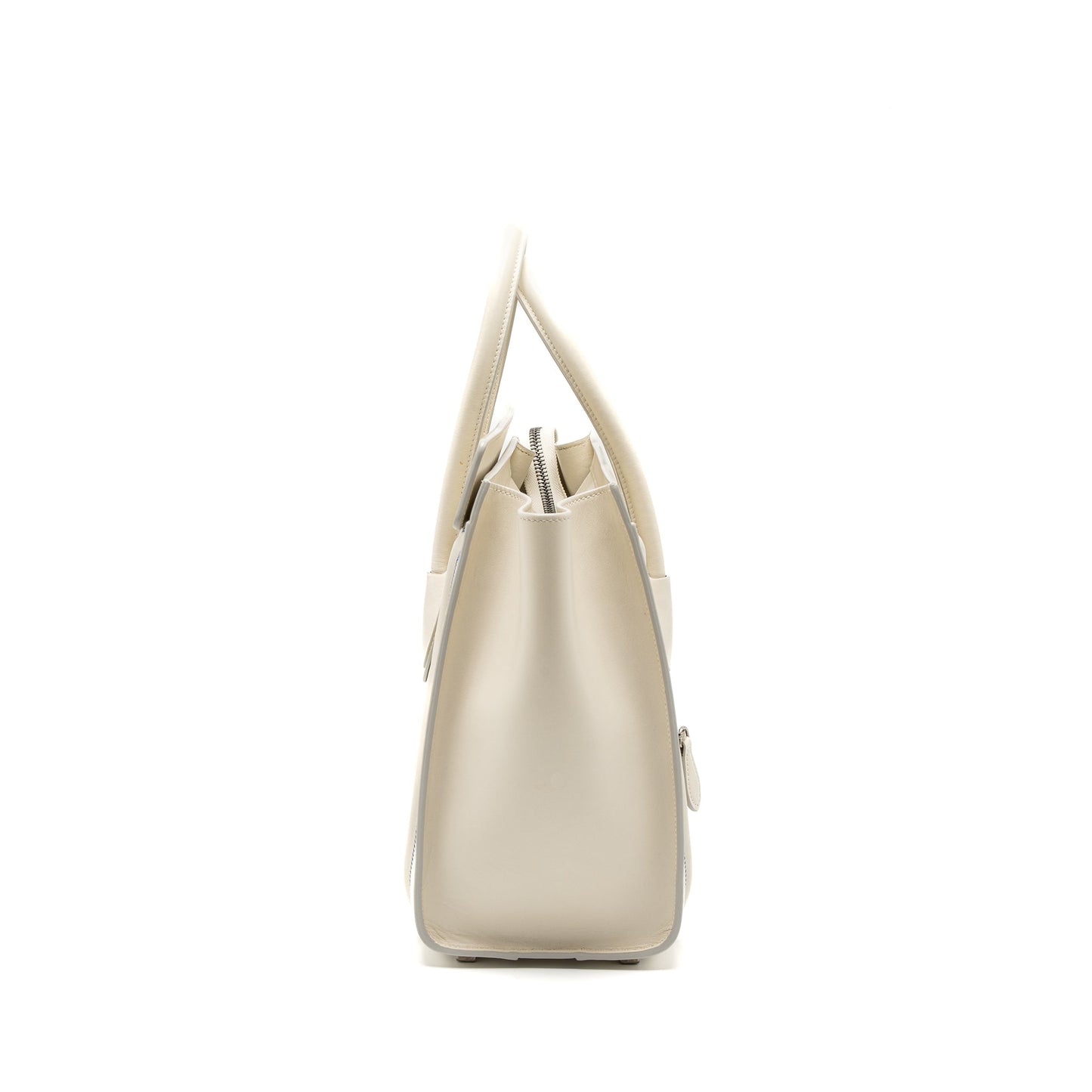 Celine Micro Luggage Purse Calfskin White