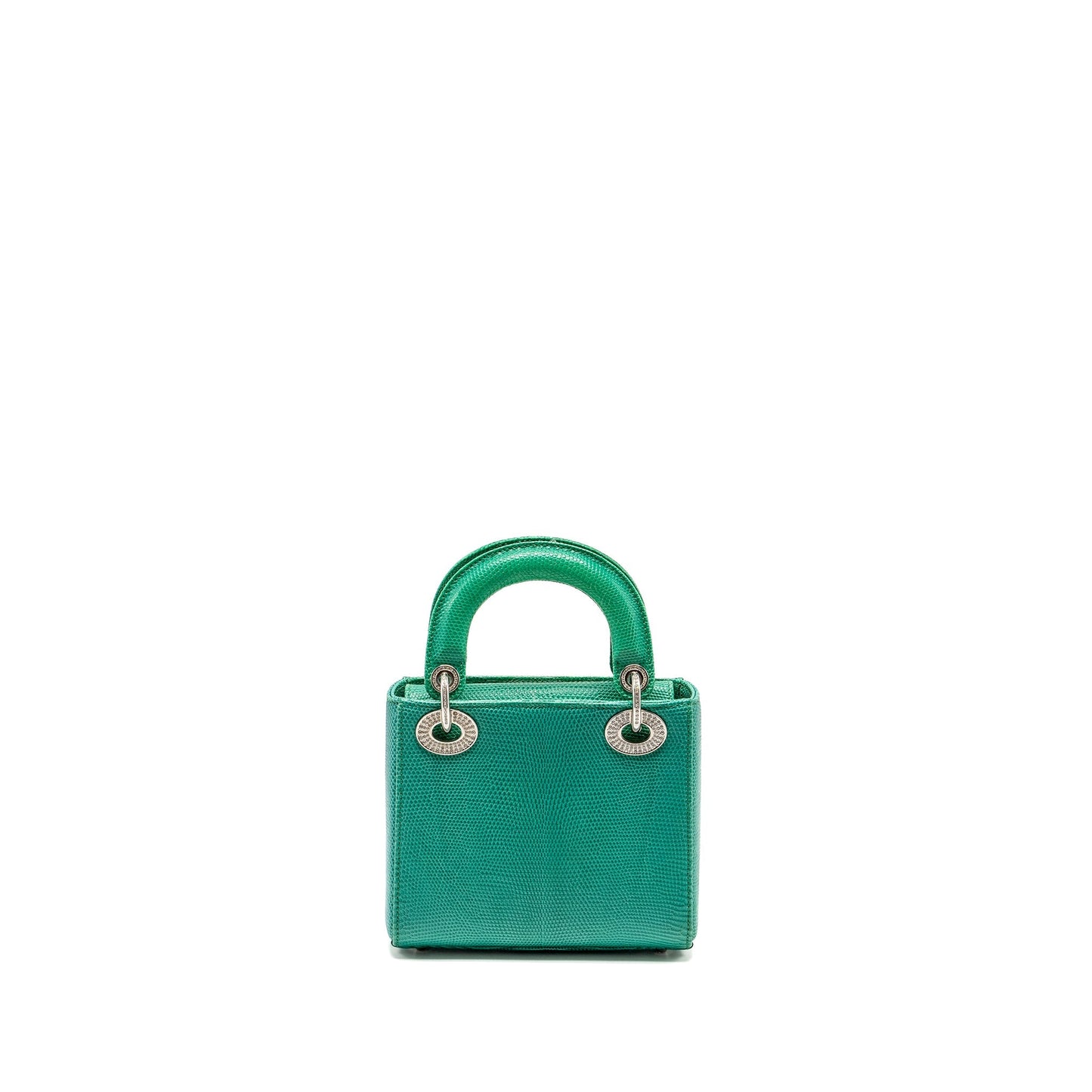 Dior Mini Lady Dior Lizard Green Crystal