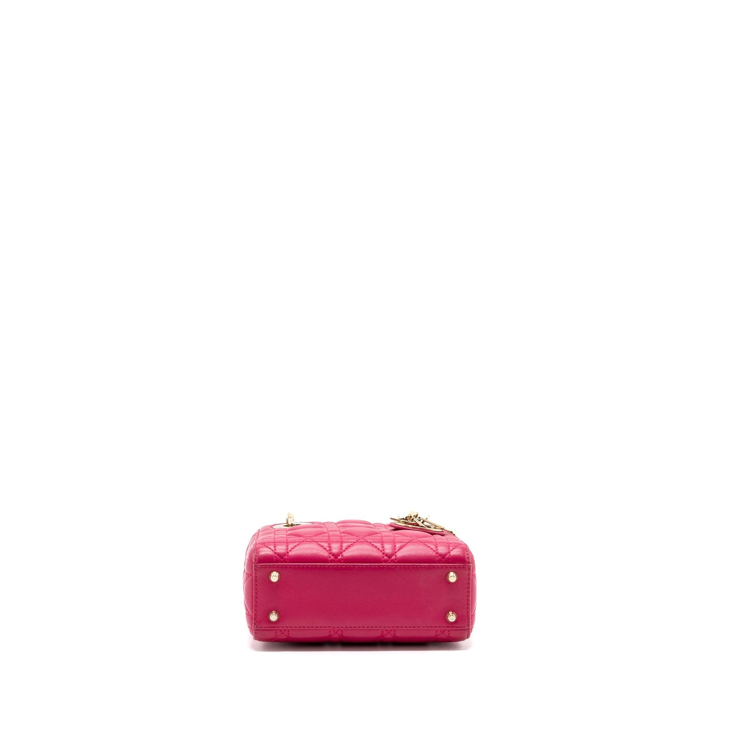 Dior mini lady dior lambskin pink