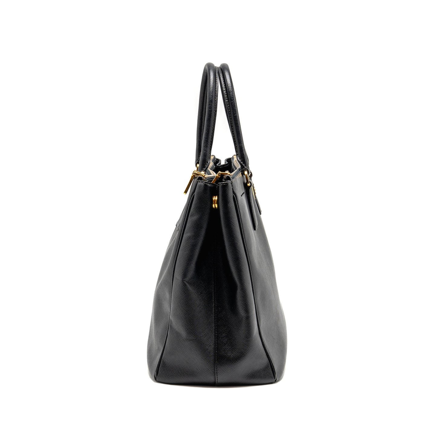 Prada Saffiano Tote Purse Calfskin black