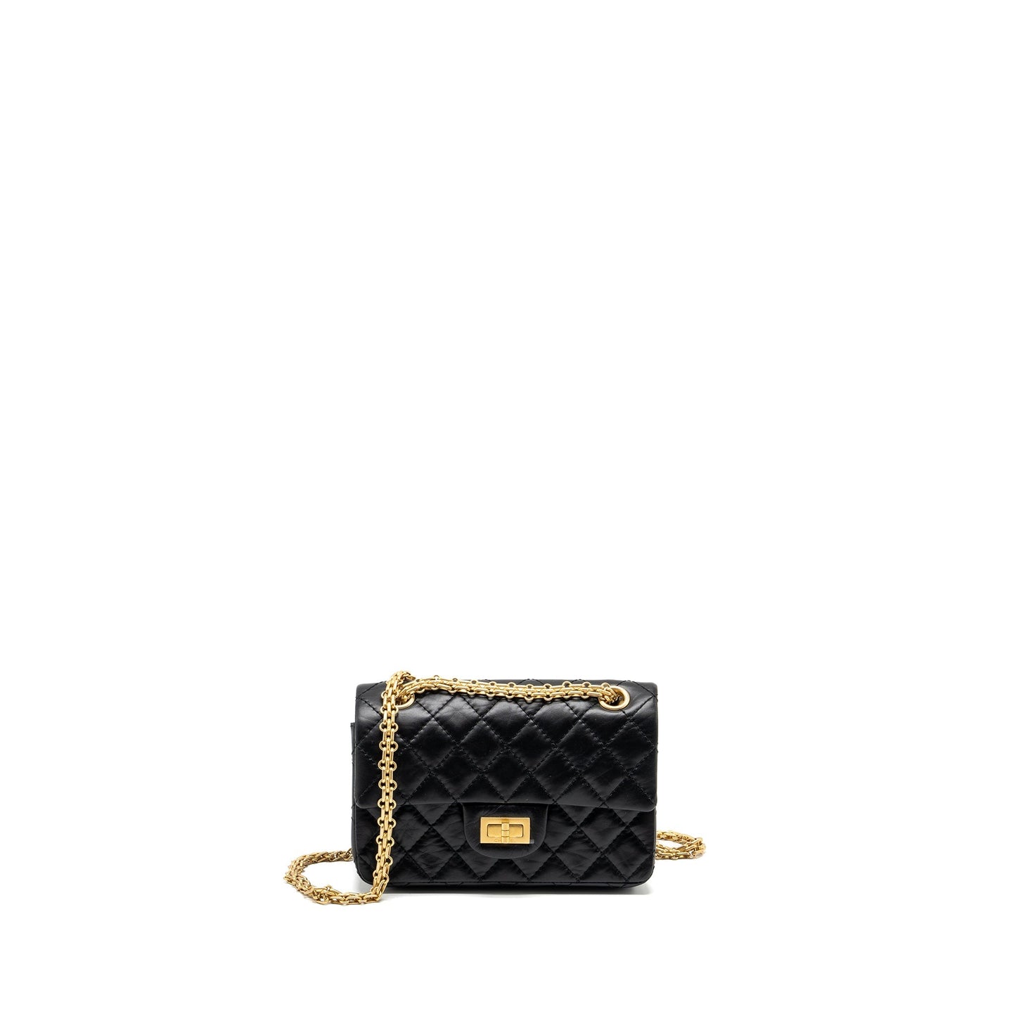 Chanel Mini 2.55 Reissue Aged Calfskin Black  (Microchip)